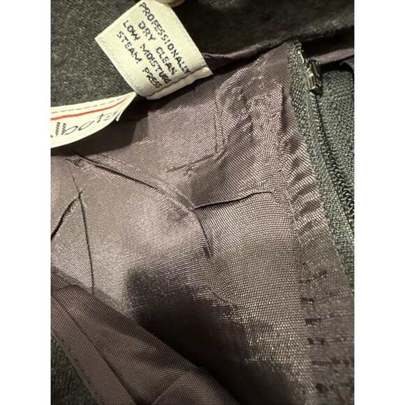 Vintage Talbots Skirt Size 10 Black/Dark gray 100% Wool Pencil USA - Picture 7 of 8